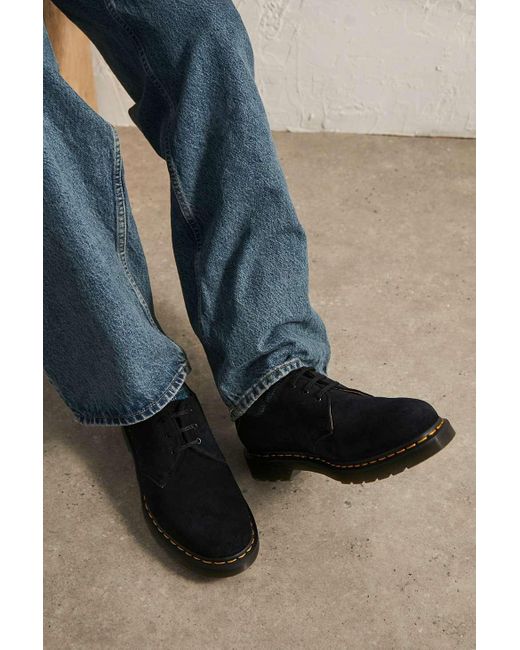 Dr. Martens Black Suede 1461 Oxford Shoes for men