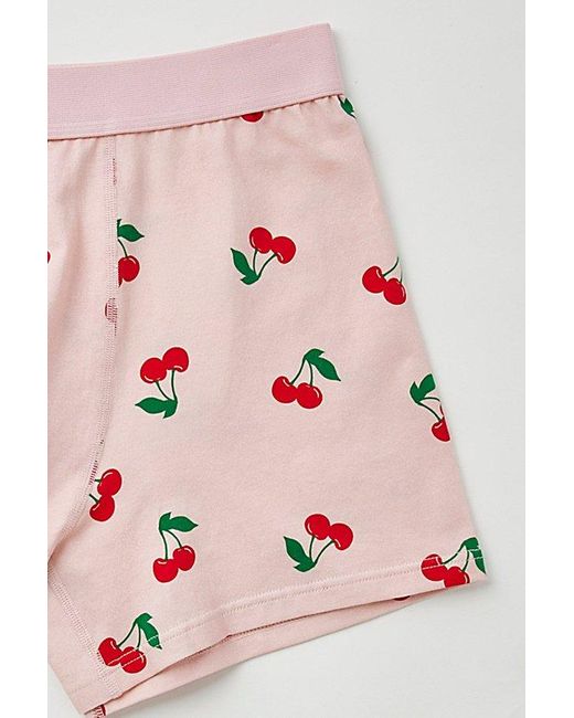 Urban Outfitters Pink Cherry Tossed Icon Boxer Brief for men