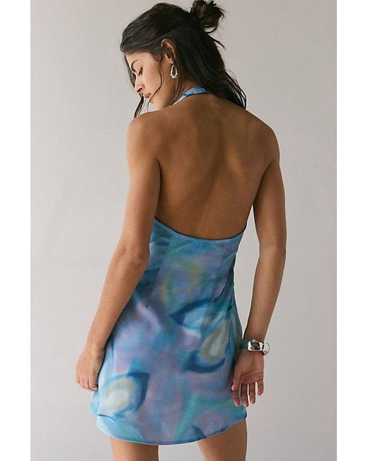 elliatt halter dress Monica Denim Halter Mini Dress main image 0