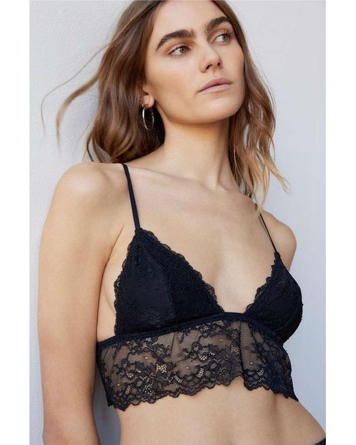 Out From Under Blue Budapest Lace Bralette