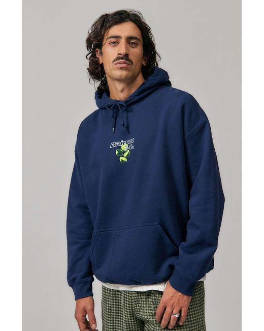 Urban Outfitters Blue Uo Navy Raimu Hoodie for men