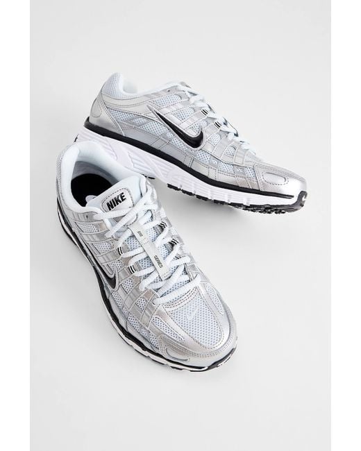 Nike Gray White & Silver P-6000 Trainers