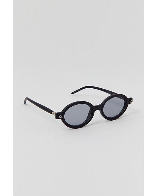 Urban Outfitters Black Mikey Oval Sunglasses for men