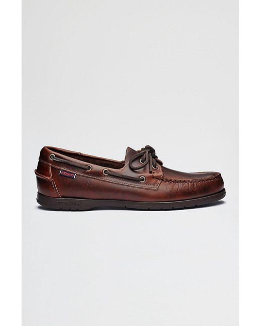 Sebago Brown Endeavor Boat Shoe for men