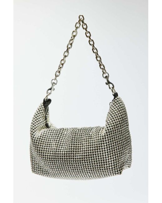 Urban Outfitters Freya Chunky Rhinestone Baguette Bag in Metallic Lyst