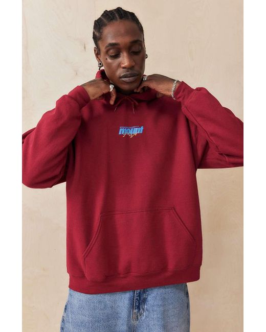 Urban Outfitters Uo Mount Fuji Hoodie in Red for Men Lyst UK