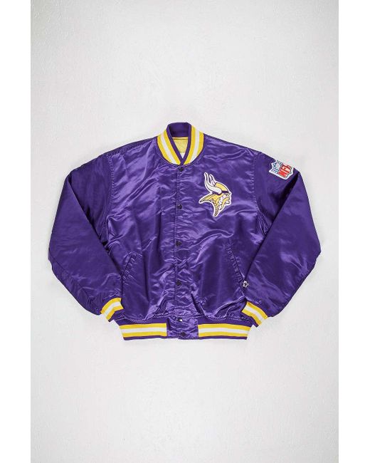 Urban Renewal Purple One-of-a-kind Vintage Minnesota Vikings Jacket for men