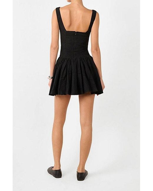 drop waist princess wedding dress SANDRINE DROP WAIST DRESS-BLACK M