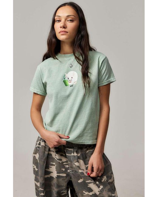 Urban Outfitters Green Uo Matcha Rat Relaxed T-shirt