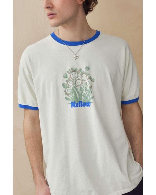 Urban Outfitters Blue Uo Mellow Ringer T-shirt for men