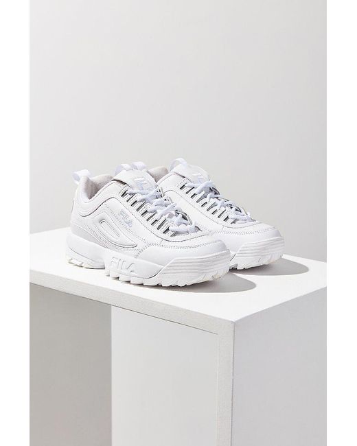 Fila Fila Disruptor 2 Premium Mono Sneaker in White | Lyst