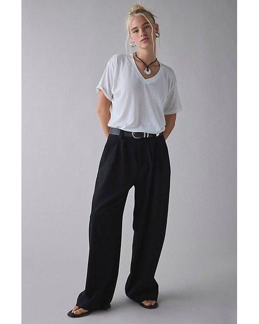 Vintage & ReMADE by UO Black Vintage By Uo Perfect V-Neck Short Sleeve Tee