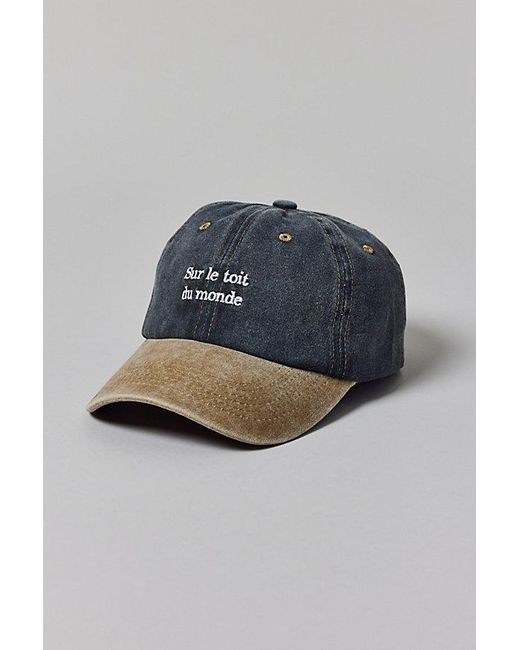 Urban Outfitters Black Sur Le Toit Monde Dad Baseball Hat