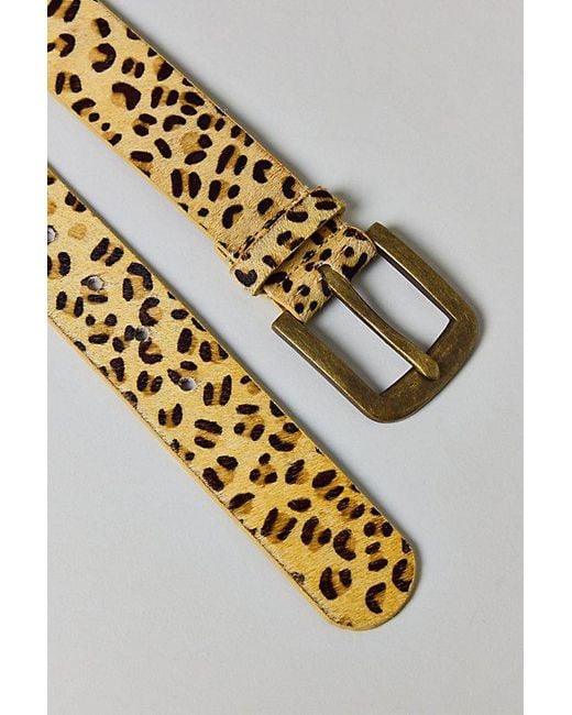 Urban Outfitters Gray Pattern Leather Belt for men