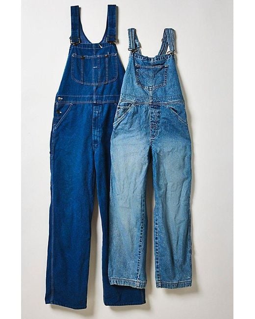 Vintage & ReMADE by UO Blue Vintage By Uo Denim Overalls