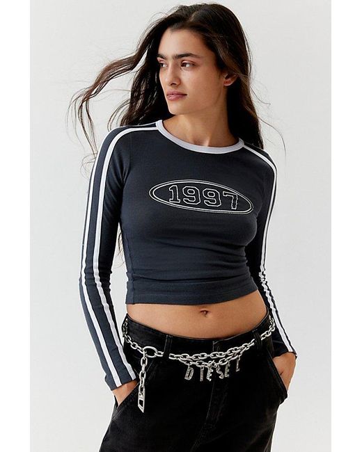 Urban Outfitters Black Le Sport 1997 Long Sleeve Tee