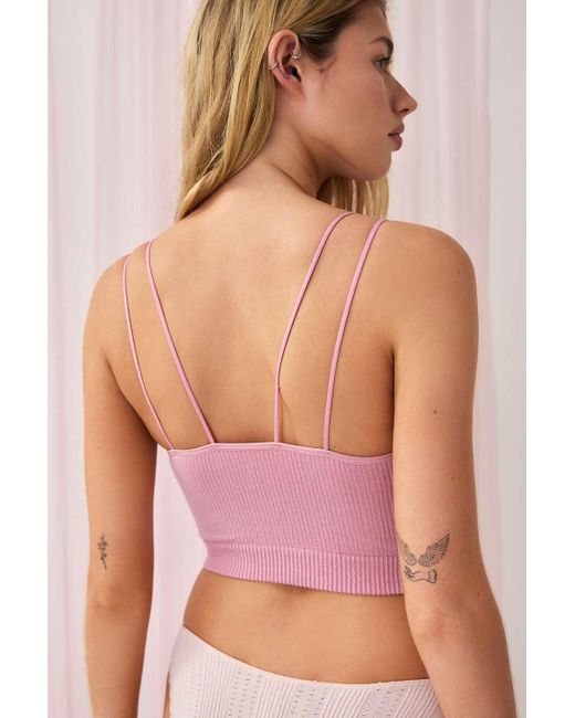 Out From Under Pink Nahtloses stretch-camisole "markie" aus rippstrick