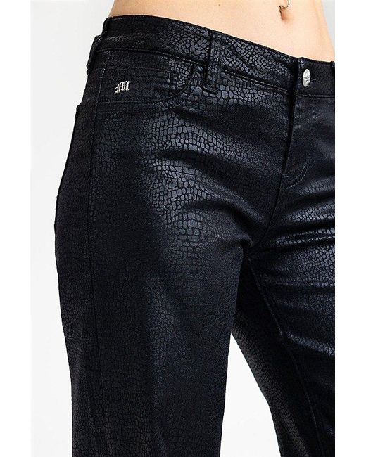 Miss Me Blue Pia Python Wide Leg Jeans