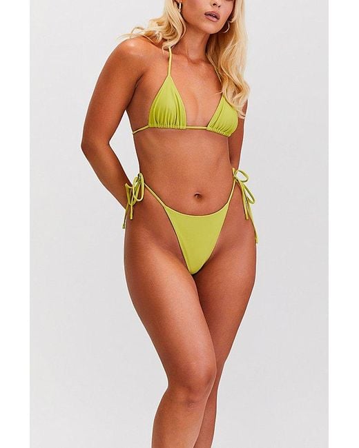 Sunkissed Yellow Le Triangle String Bikini Bottom