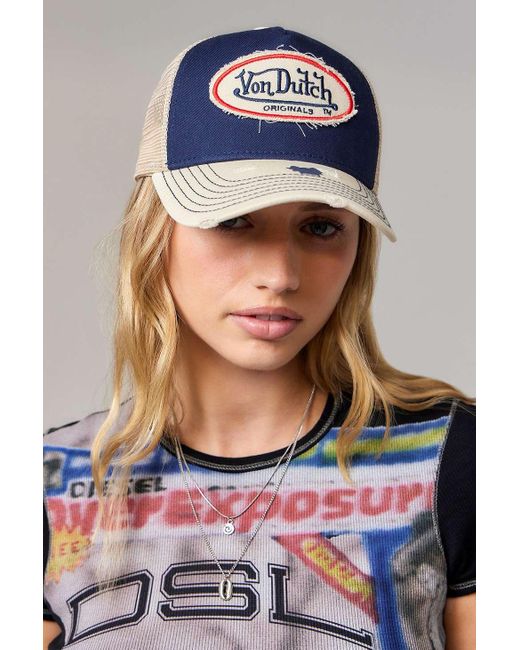 Von Dutch Blue Uo Exclusive Kalmar Trucker Cap