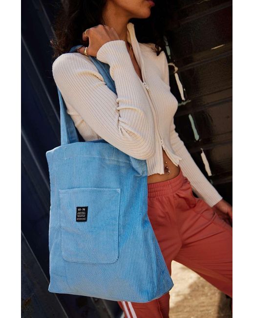 Urban Outfitters Uo Corduroy Pocket Tote Bag in Blue | Lyst UK