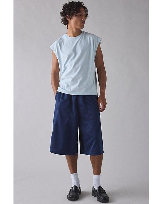 Standard Cloth Blue Luca Cutoff Tee for men