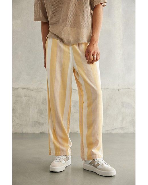Standard Cloth Natural Striped Resort Pant for men