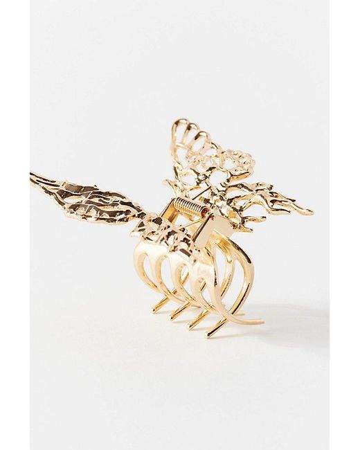 Urban Outfitters Brown Charley Metal Butterfly Claw Clip