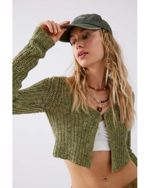 Urban Outfitters Green Uo Kylie Cardigan