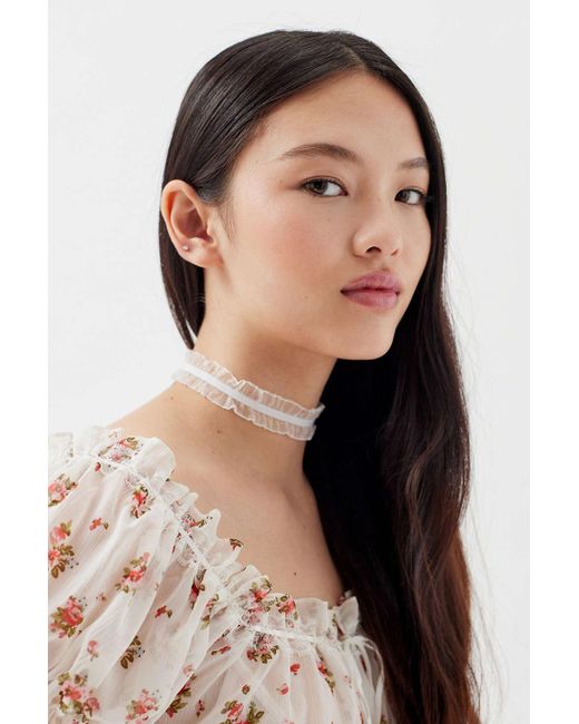 Urban Outfitters Chiffon Choker Necklace in Black | Lyst Canada