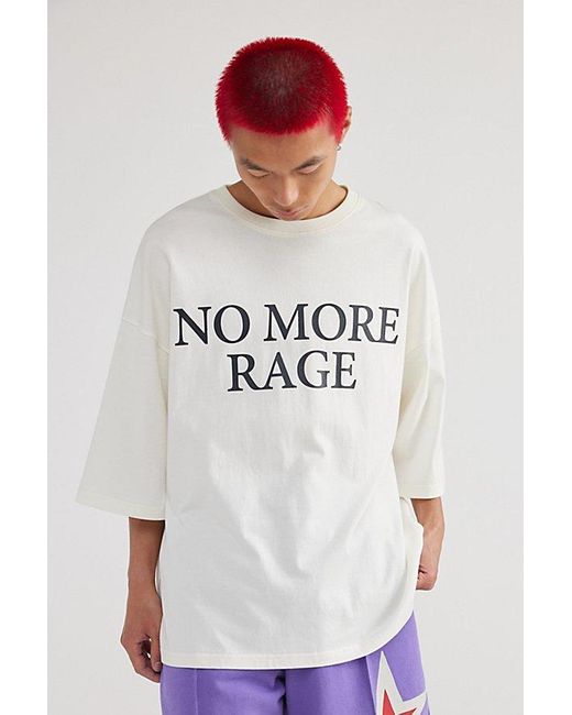 Tee Library Natural No More Rage Boxy Tee for men