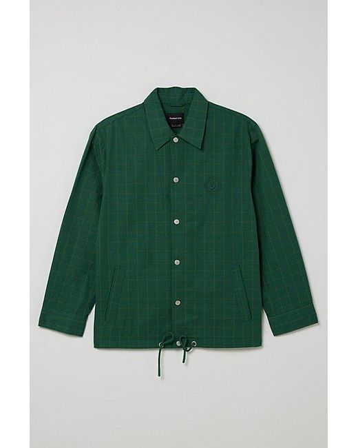 Standard Cloth Green Ripstop Coach Jacket for men