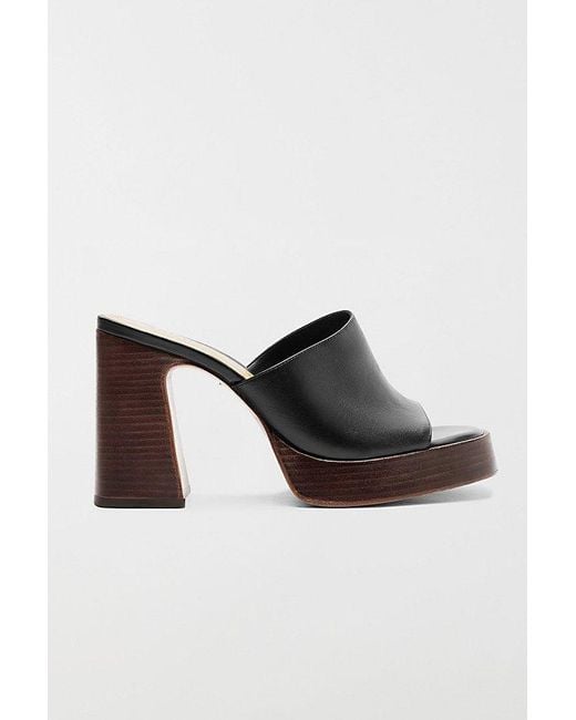 SCHUTZ SHOES Black Rowan Platform Mule