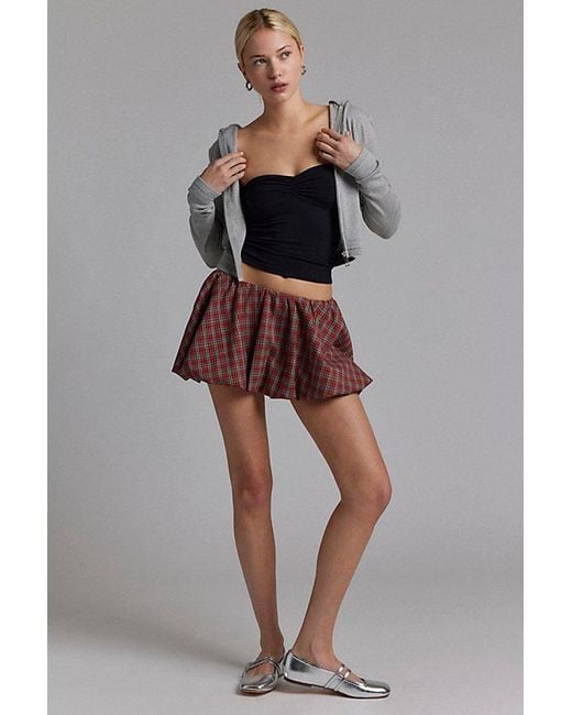 BDG Black Carla Sweetheart Neckline Ribbed Knit Tube Top