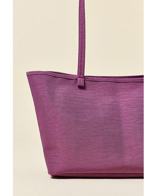 Baggu Pink Medium Nylon Reverse Tote Bag