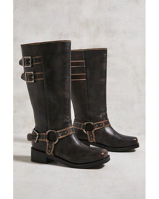 Urban Outfitters Black Uo Ryder Biker Boot