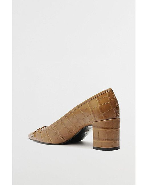 SCHUTZ SHOES Brown Arissa Ballet Block Heel