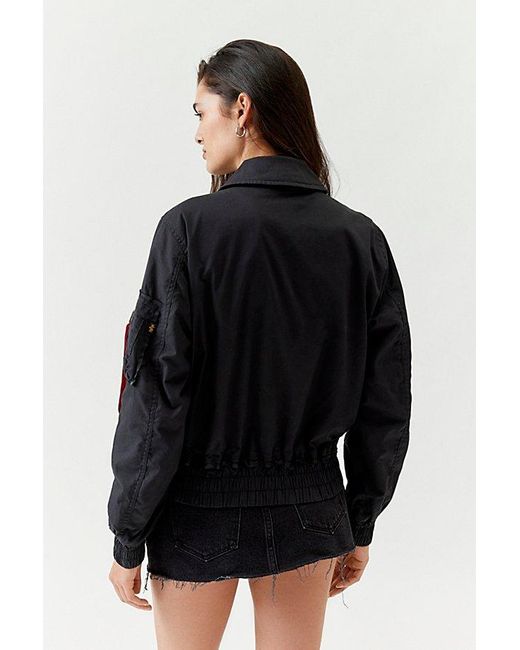 Alpha Industries Black Cwu 36/P Mod Bomber Jacket