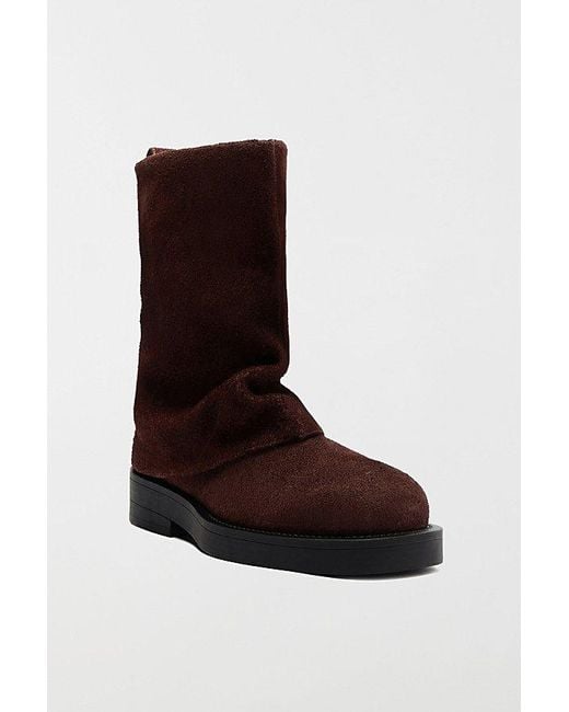 SCHUTZ SHOES Brown Keira Foldover Boot