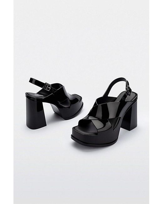 Melissa Black Dance Jelly Platform Heel