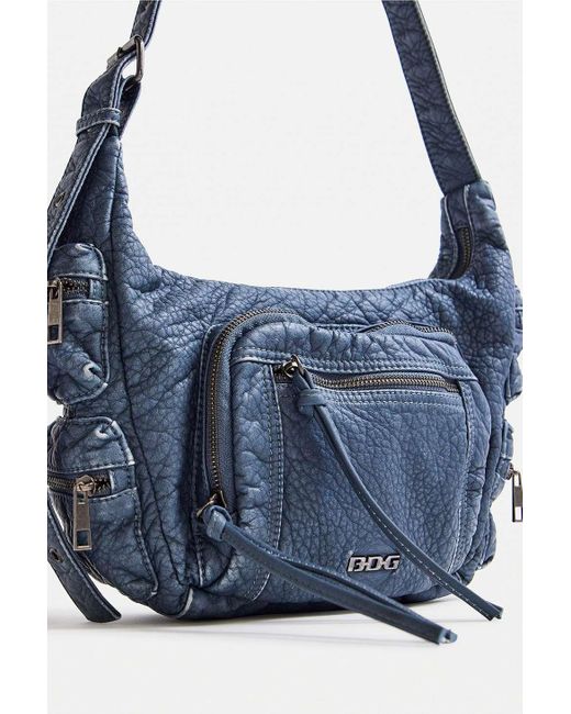 BDG Blue Kat Faux Leather Pocket Bag