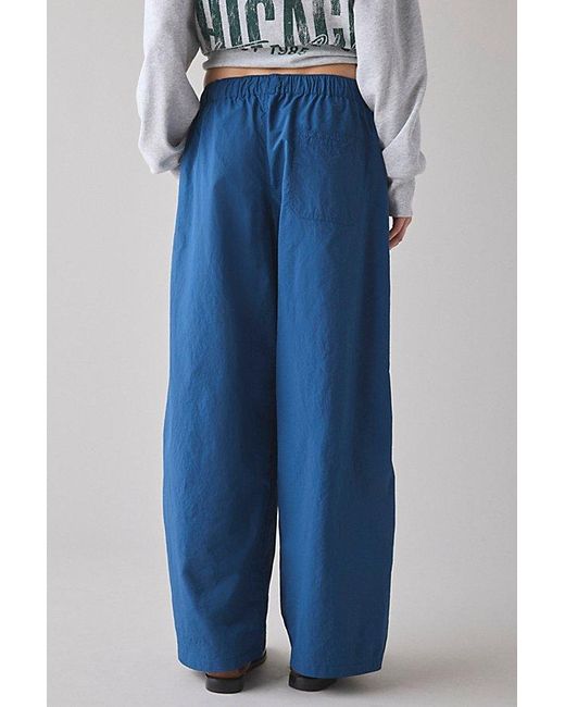 BDG Blue Best Yet Baggy Wide Leg Track Pant