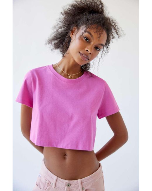 Urban Outfitters Pink Uo Best Friend Cotton Tee
