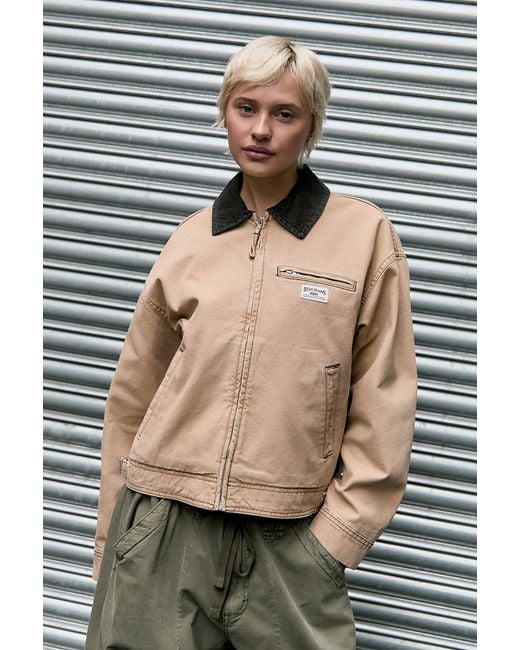 BDG Natural Luca Shrunken Workwear Jacket