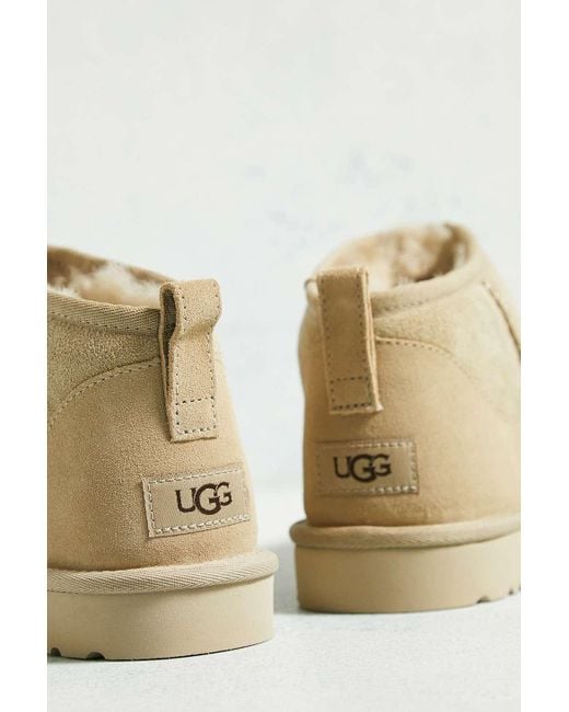 Ugg Natural Mustard Seed Classic Ultra Mini Boots for men