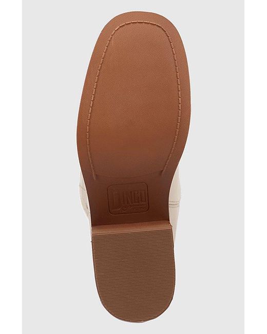 Dingo White Bloom Embroidered Leather Boot
