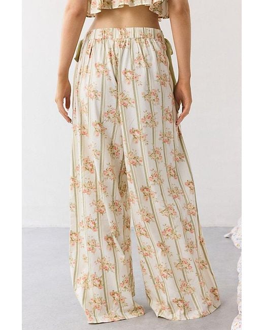 Out From Under Natural Sweet Nothings Side-Tie Bow Pj Pants