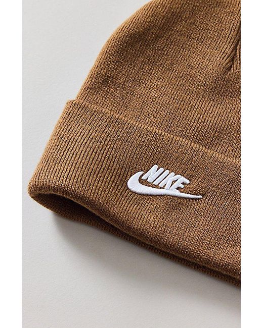 Nike White Peak Futura Logo Beanie for men