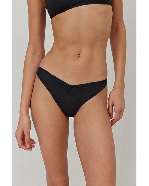 Out From Under Brown Mesh V-Waist Bikini