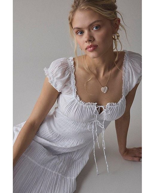white christmas dresses LOVESTITCH Bohemian Smocked Button Front Maxi Dress In Burnt Sienna main image 0